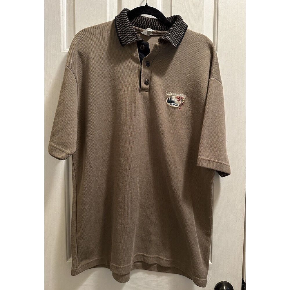 Vintage Niagra Falls Canada Collared Polo Med‎ Weight Size XL